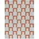 preview thumbnail 5 of 9, SAFAVIEH Handmade Genre Emmeke Mid-Century Modern Wool Rug 6' x 9' - Light Blue/Rust - Rectangle