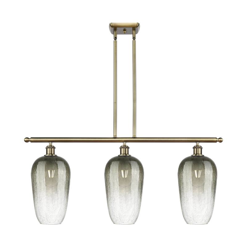Innovations Lighting Endless Possibilities Ballston - Brookhaven Flute - 3 Light 36" Stem Hung Island Light
