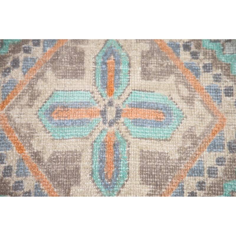 Hand Knotted Oriental 100% Wool Carpet Traditional Medallion Navy Blue & Blues Joshaghan Area Rug - 9' 6'' X 6' 3''