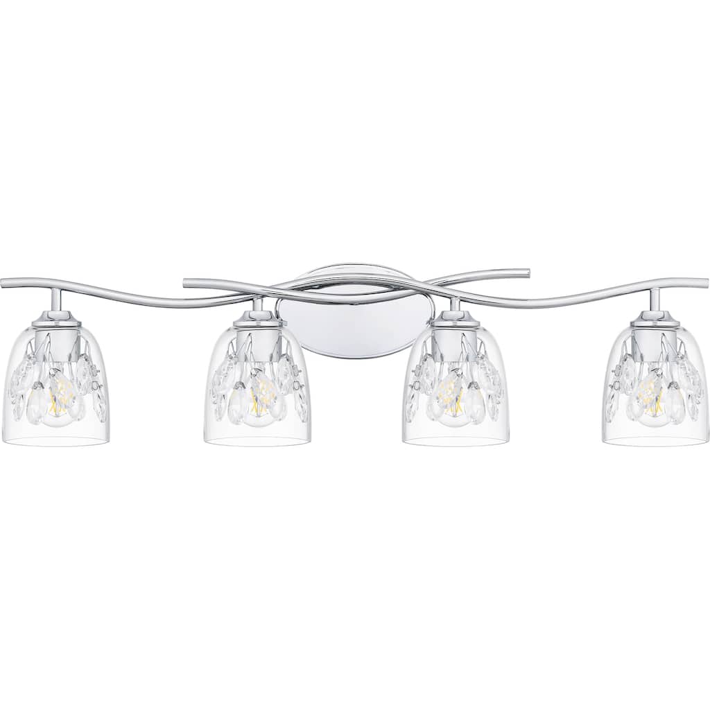 Ansley 4-Light Polished Chrome Bath Light