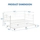 preview thumbnail 15 of 24, Heavy Duty Metal Daybed With Trundle Platform Sofa Bed for Bedroom
