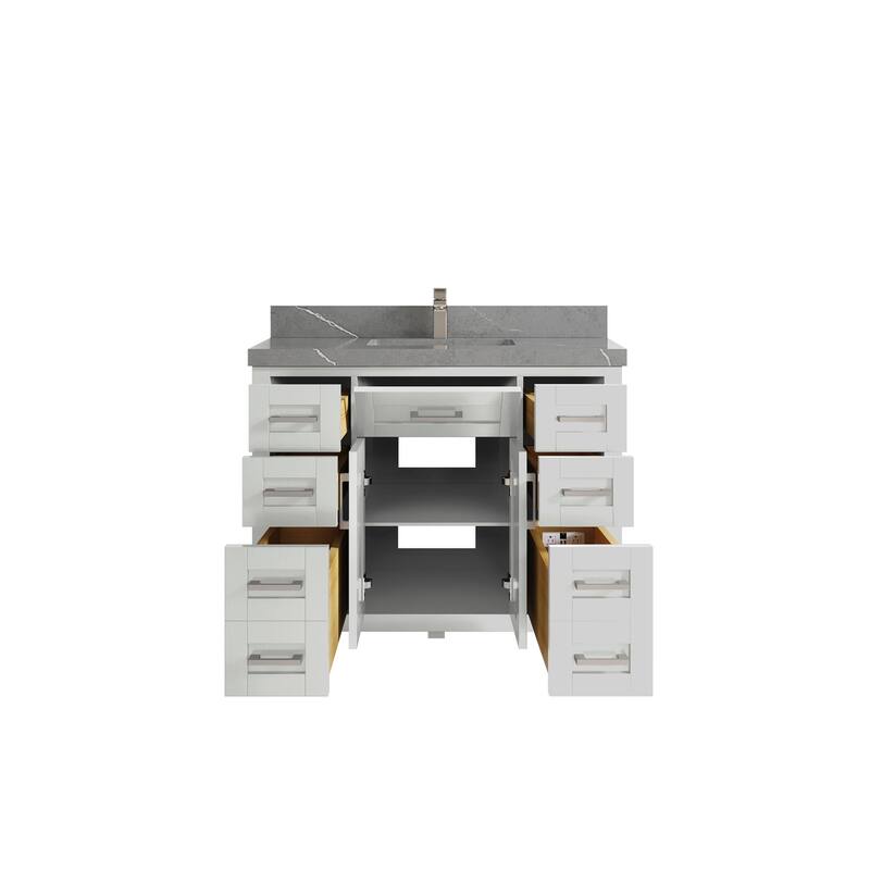 Willow Collections 42 in. W x 22 in. D Cambridge Single Sink Bathroom Vanity with Countertop