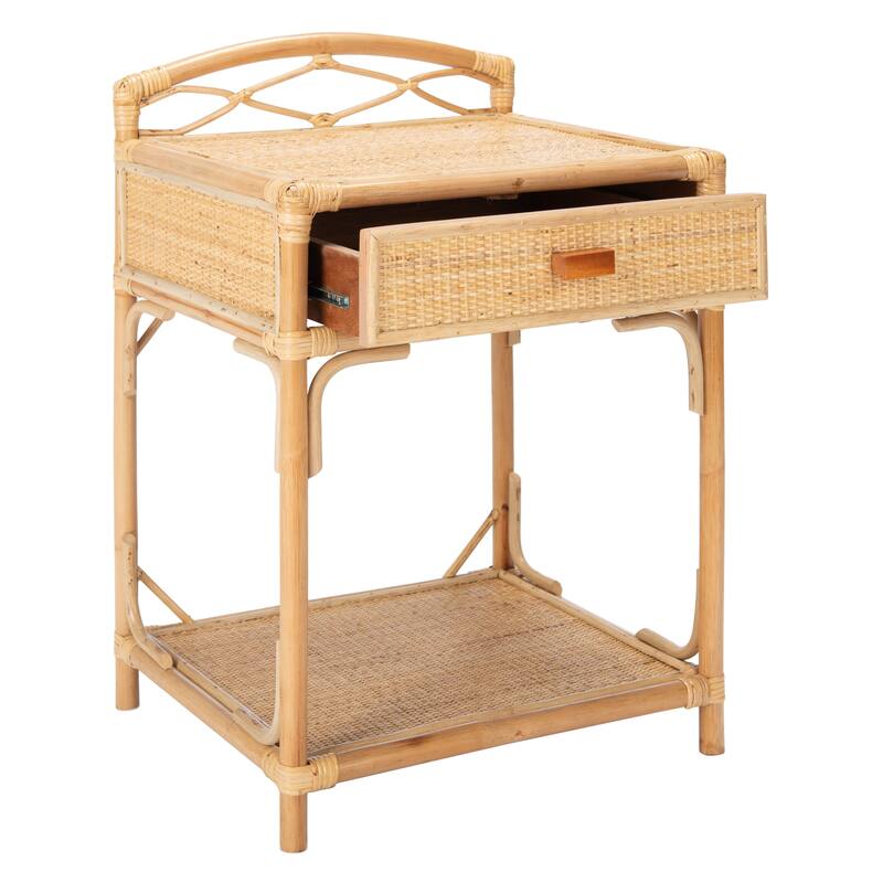 SAFAVIEH Aaliyah Bea Coastal 1-Drawer 1-Shelf Nightstand