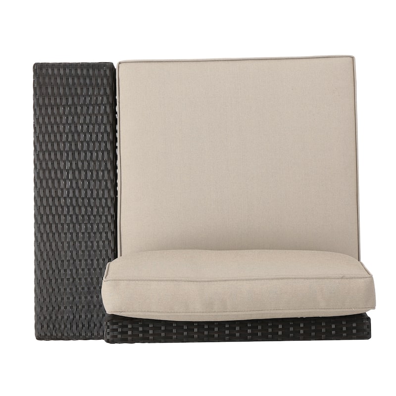 Roomfitters Modular Wicker Seating Set with Cushions for Outdoor Relaxation, Versatile Patio Chairs
