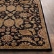 preview thumbnail 3 of 7, Hand-Tufted Alton Floral Wool Black Runner - 2' 3" x 8'