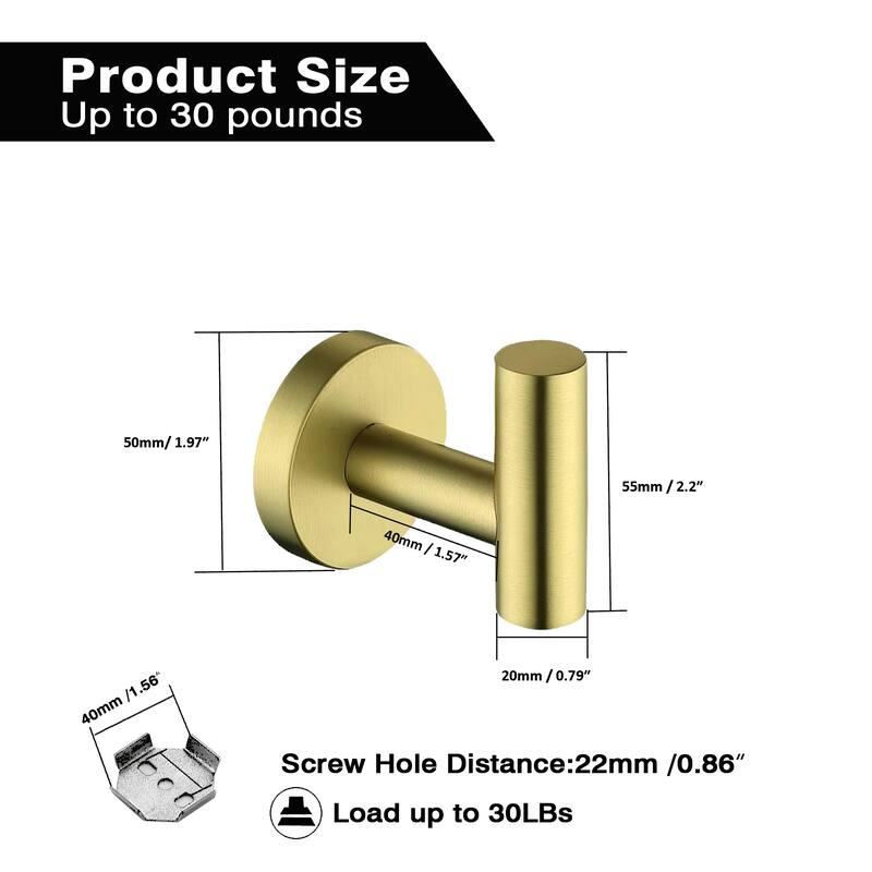 Wall Mounted Towel Hooks Bathroom Towel Hooks