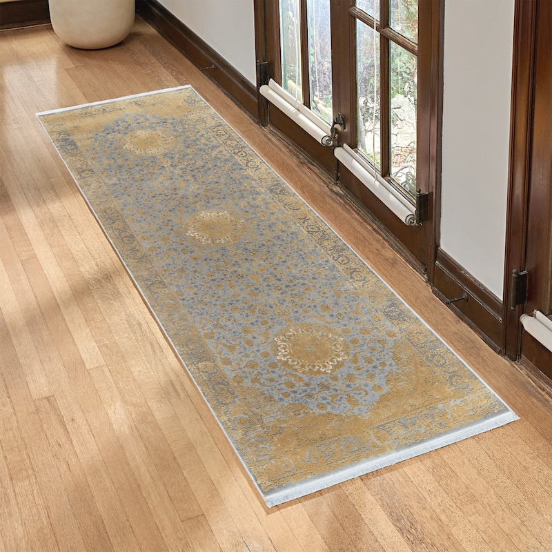 Gertmenian Florance Opulent Traditional/ Modern/ Casual Viscose Acrylic Woven Indoor Quality Area Rug Collection