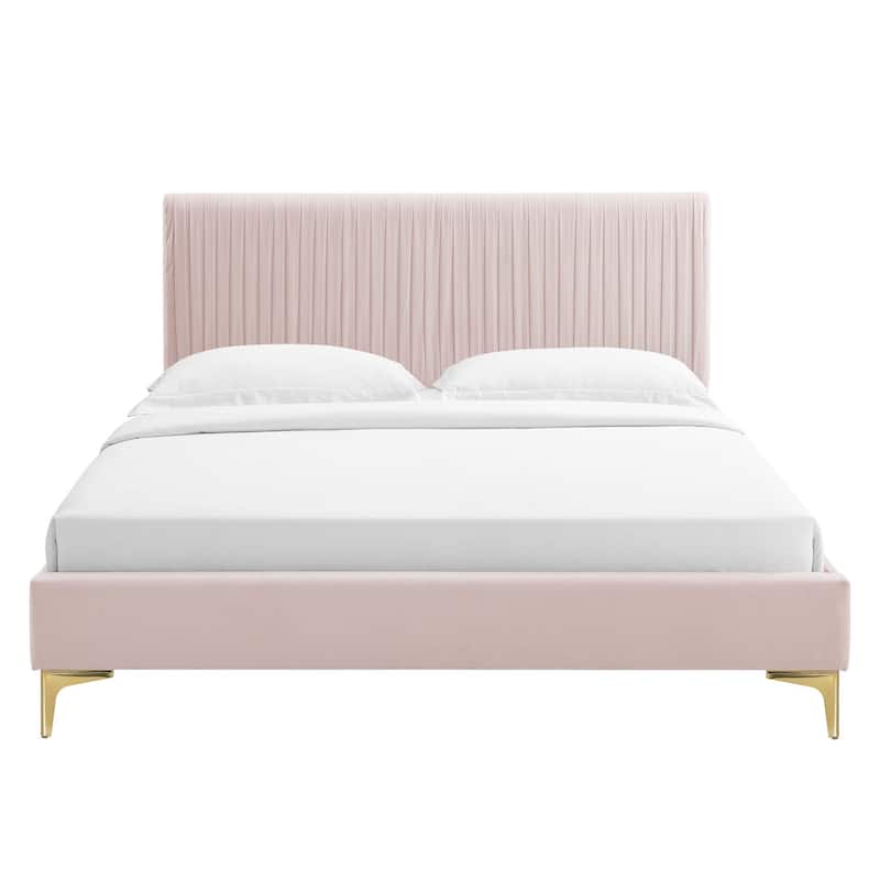 Peyton Performance Velvet Full Platform Bed