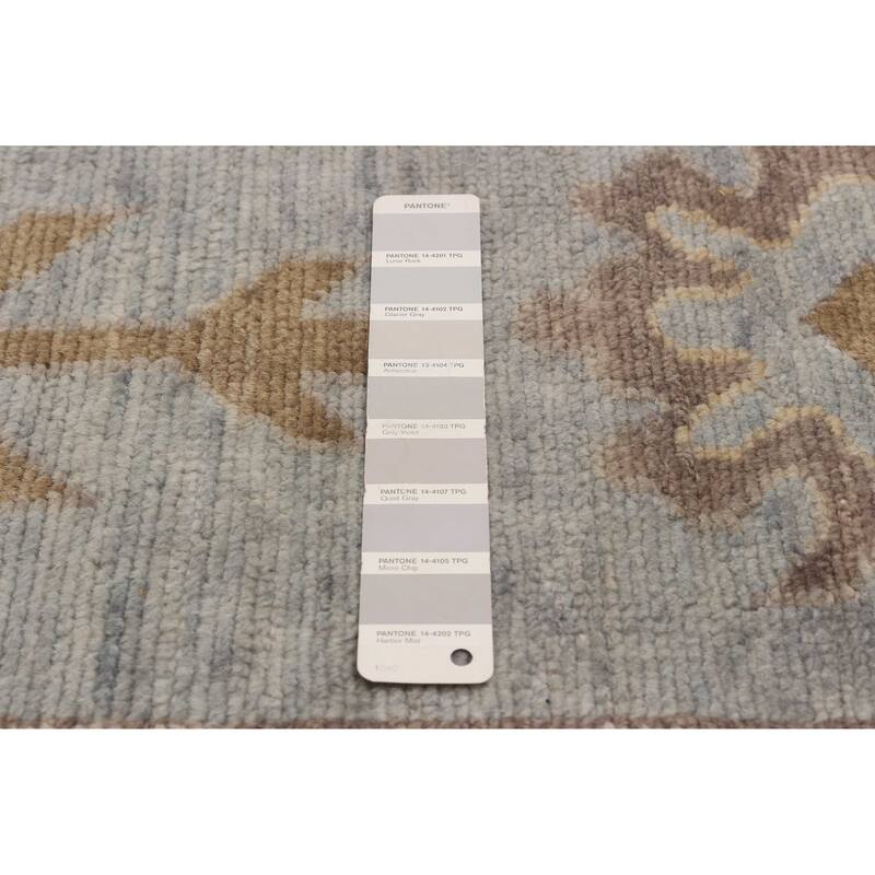 ECARPETGALLERY Hand-knotted Oushak Grey Wool Rug - 7'9 x 9'8