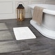 preview thumbnail 69 of 124, Fabstyles Basix Soft & Absorbent Reversible Cotton Bath Rug 16 x 24 - White