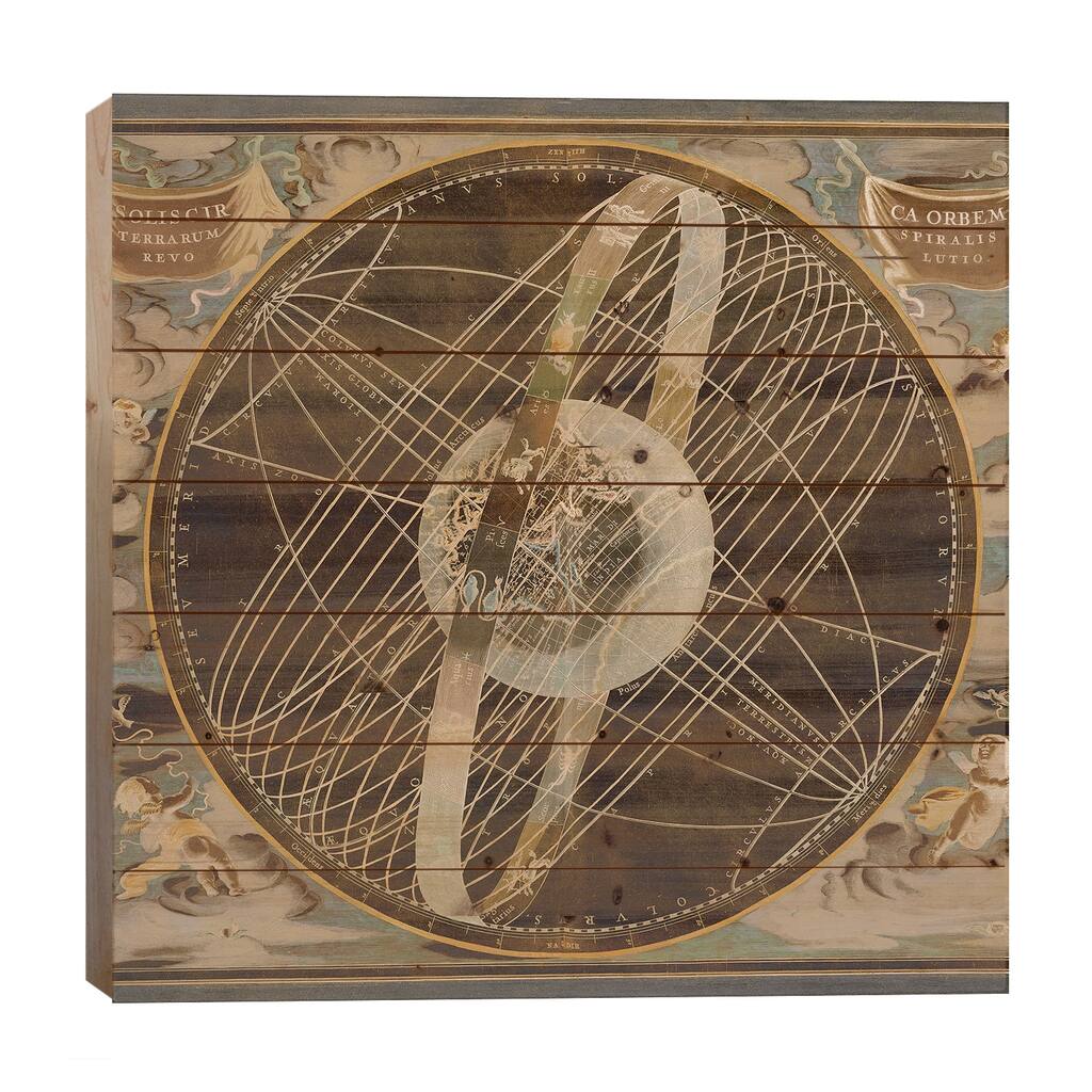 Celestial I Print On Wood by Russell Brennan - Multi-Color