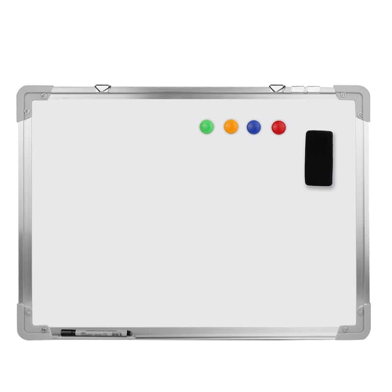 Magnetic Steel Dry Erase Wall Mounted Whiteboard 36x24 inch - White