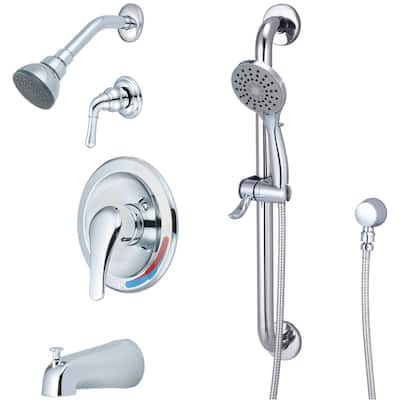 Olympia Faucets T-2300-ADA Elite Tub and Shower Trim Package with 1.5 - Polished Chrome