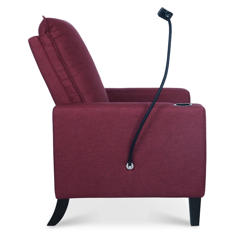 Adjustable Recliner Sofa for Adults with Mobile Phone Holder and Cup Holder