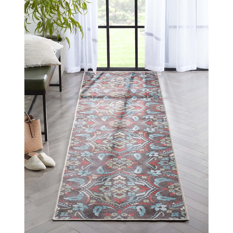 Well Woven Kings Court Florence Tile Multi-Medallion Modern Area Rug
