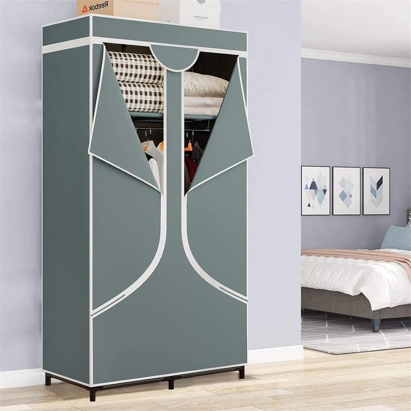 Portable Wardrobe Closet Clothing Organizer - 17.7"D x 34.6"W x 66.1"H