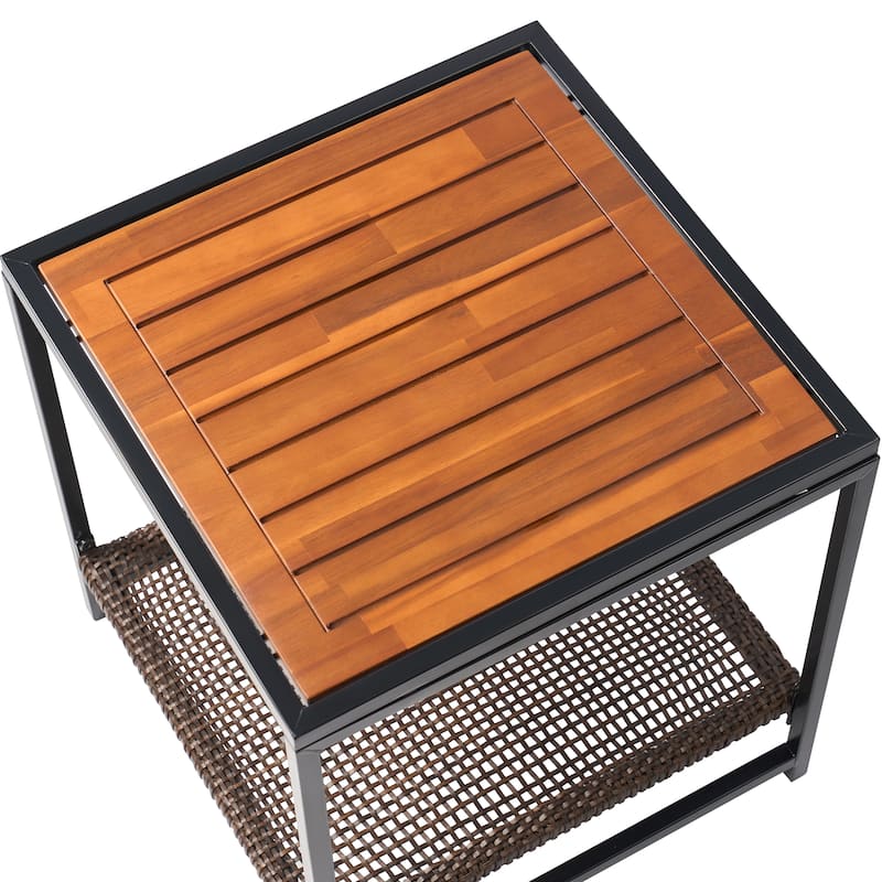 Made4Home Vianna Outdoor Acacia Wood Rocking Bistro Set