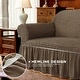 preview thumbnail 32 of 40, Subrtex 1 Piece Armchair Slipcover Seersucker Skirt Stretch Spandex Furniture Protector