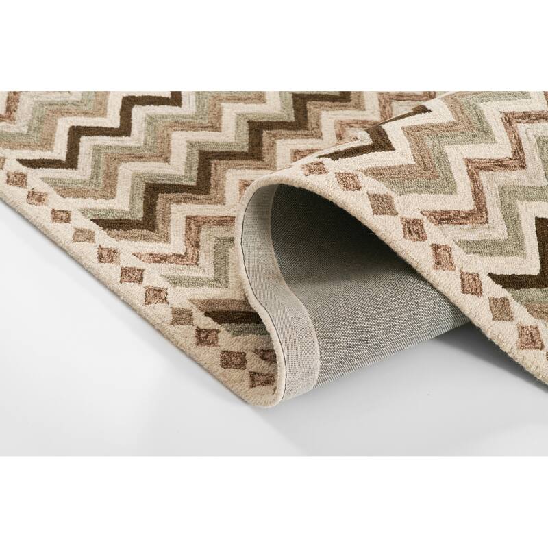 Erin Gates by Momeni Abbott Zigzag Stripe Hand Tufted Wool Area Rug