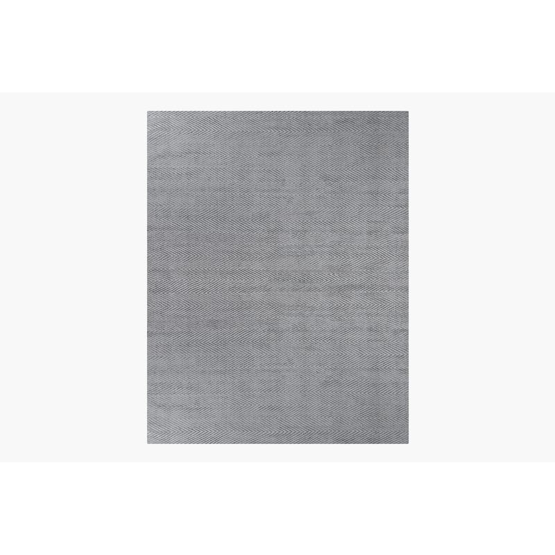 Ben Soleimani Shevra Viscose Hand Woven Rug - 6' x 9' - Gunmetal
