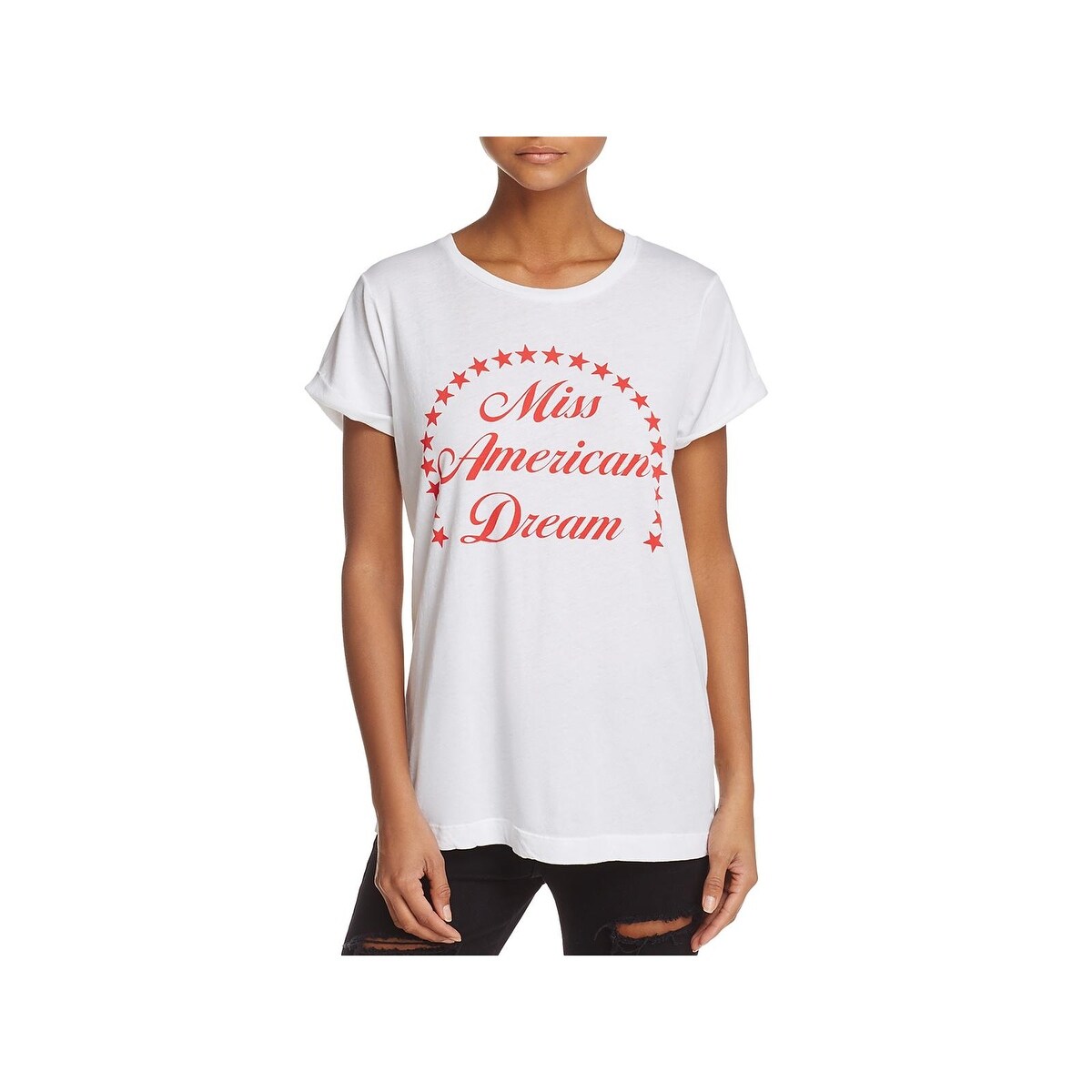 Shop Wildfox Womens Miss American Dream Graphic T Shirt Slogan