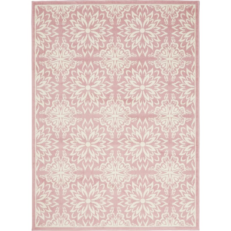 Nourison Jane Floral Medallion Indoor only Area Rug - 6' x 9' - Ivory/Pink