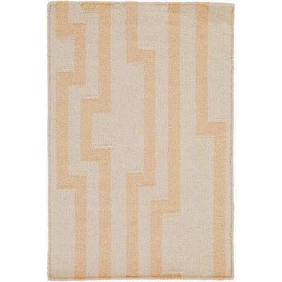 Hand-woven Heaton Abstract Flatweave Wool Area Rug