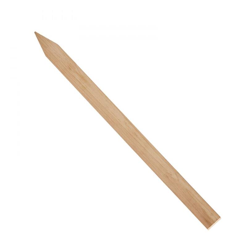 25 Pieces Natural Fir Wood Garden Stakes with Sharp Point for Outdoor Use - 0.5×1.5×36 in