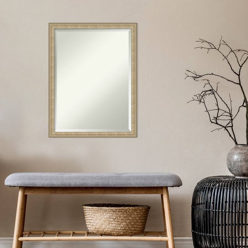 Beveled Wall Mirror - Paris Champagne Frame - Paris Champagne