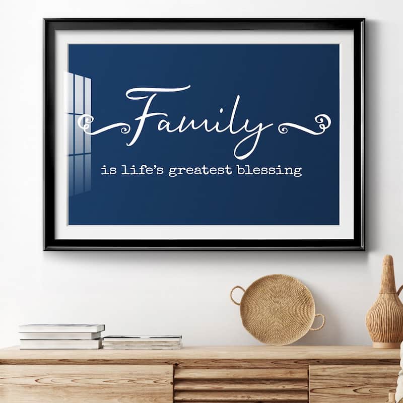 Family Greatest Blessing Premium Framed Print - Ready to Hang