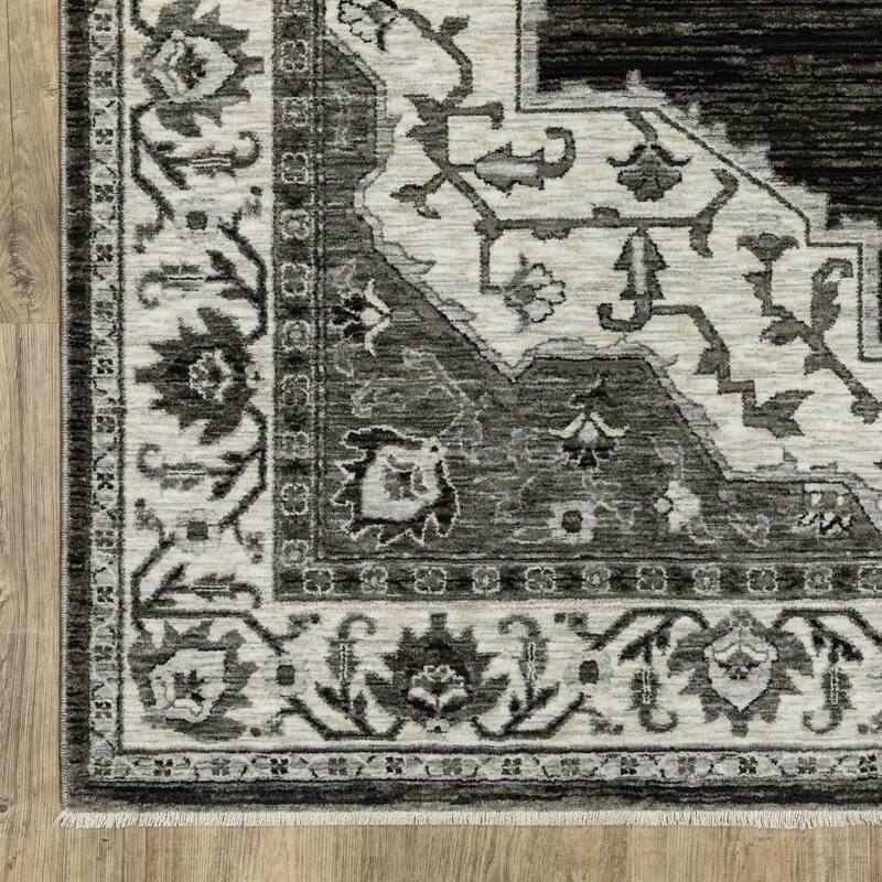 Style Haven Cadiz Center Medallion Fringe-Edge Area Rug
