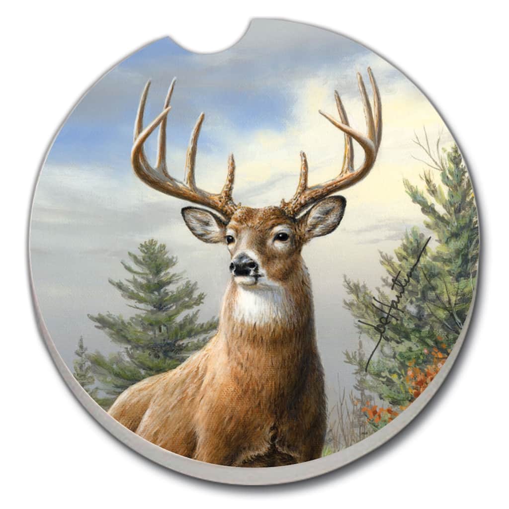 Absorbent Stone Car Coasters - Morning Light - Set of 2 - 2.626