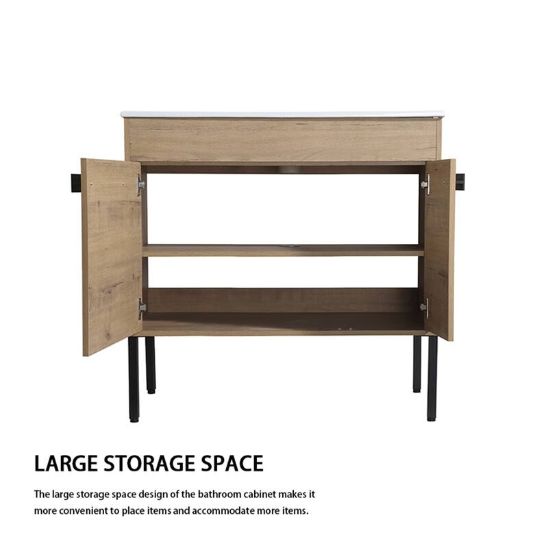 36 Inch Bathroom Freestanding Vanity With Sink