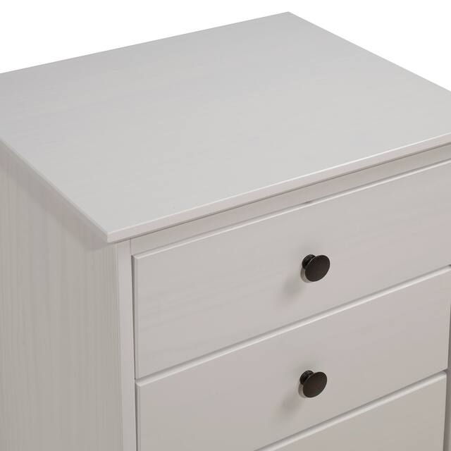 Middlebrook Bullrushes Solid Wood 3-Drawer Nightstand, Set of 2