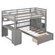 preview thumbnail 27 of 34, Storage-Savvy Design Full over Twin Bunk Bed with Desk, Drawers and Shelves