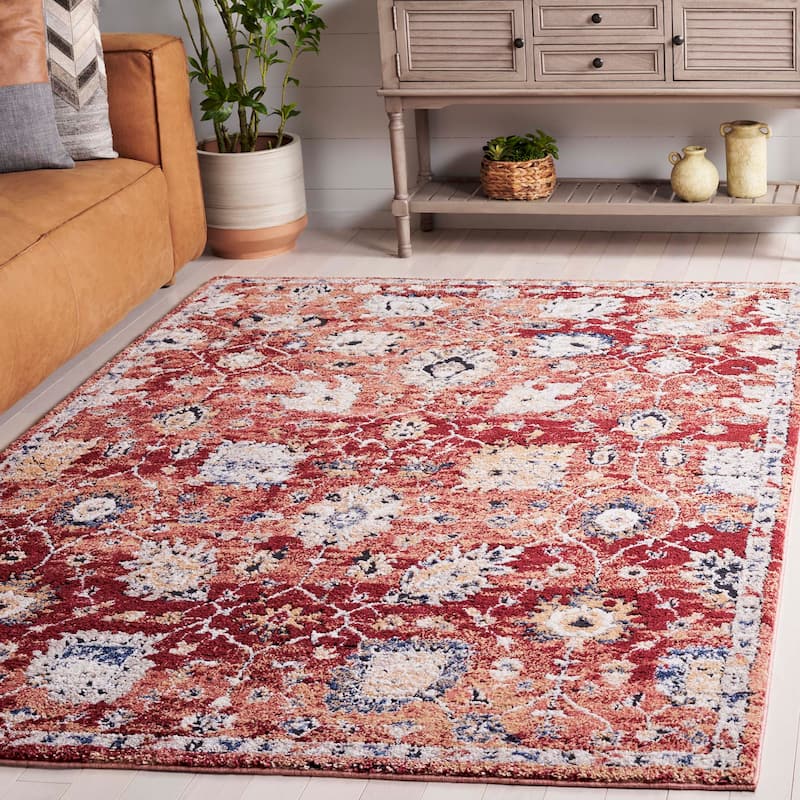 SAFAVIEH Luna Thomasina Traditional Rug - 9' x 12' - Red/Rust
