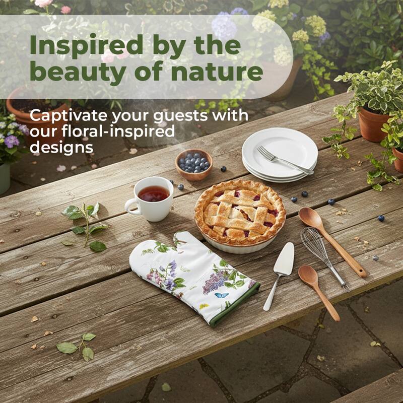 Pimpernel Botanic Garden Collection Oven Glove - 14.5" x 8"