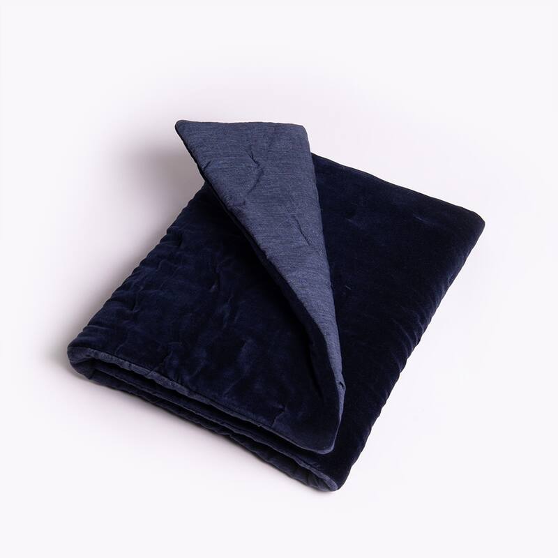 Mesa Linen & Velvet Sham, Indigo, Euro
