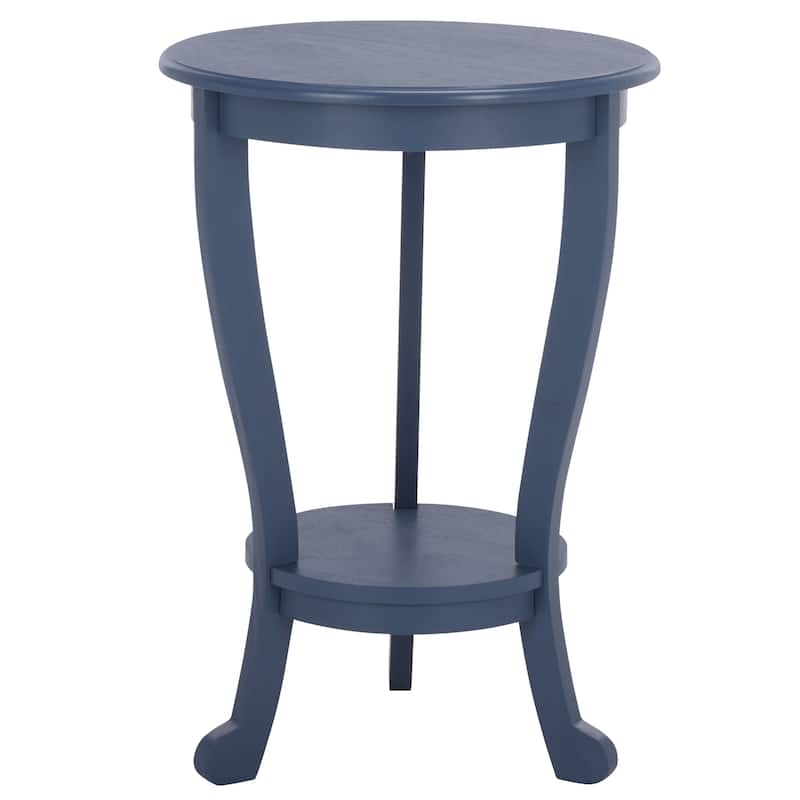 SAFAVIEH Carlotta Grey Pedestal Side Table - 18.1" x 18.1" x 26" - 18"W x 18"D x 26"H