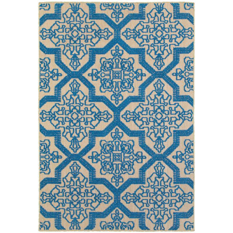Style Haven Cara Mixed Pile Floral Medallions Indoor/ Outdoor Area Rug