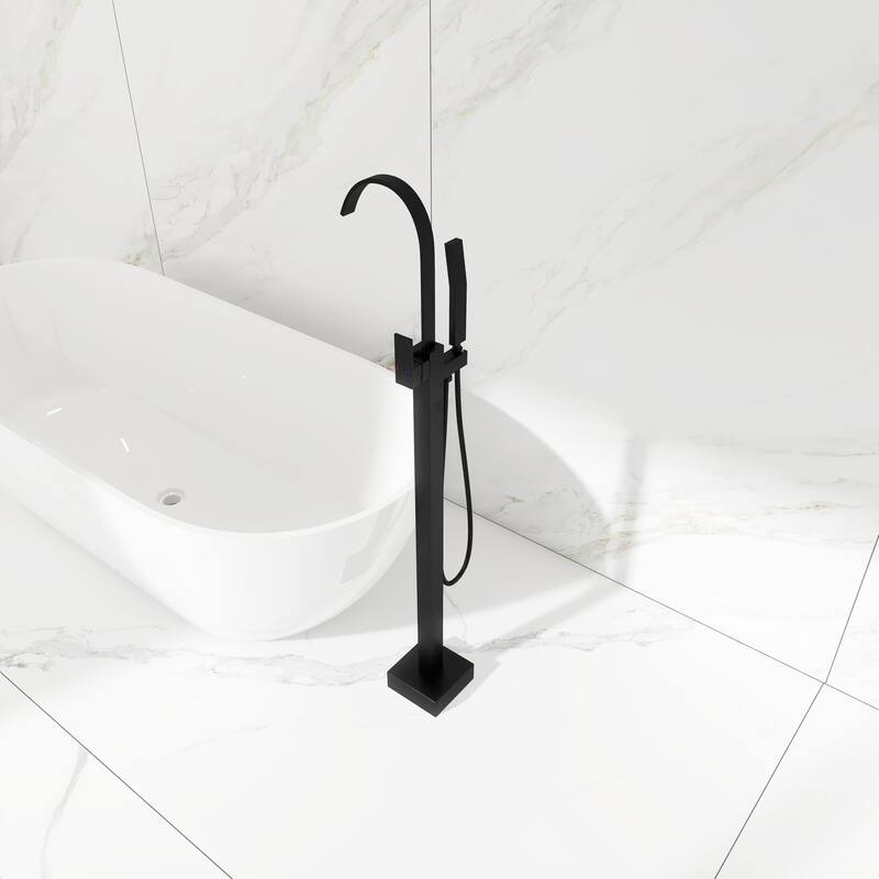 Single Handle Floor Mounted Clawfoot Tub Faucet - 8"48"