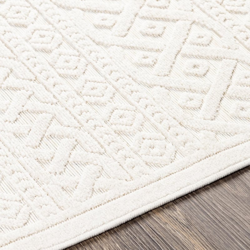 Livabliss Greenwich Indoor/ Outdoor Geometric Stripe Area Rug