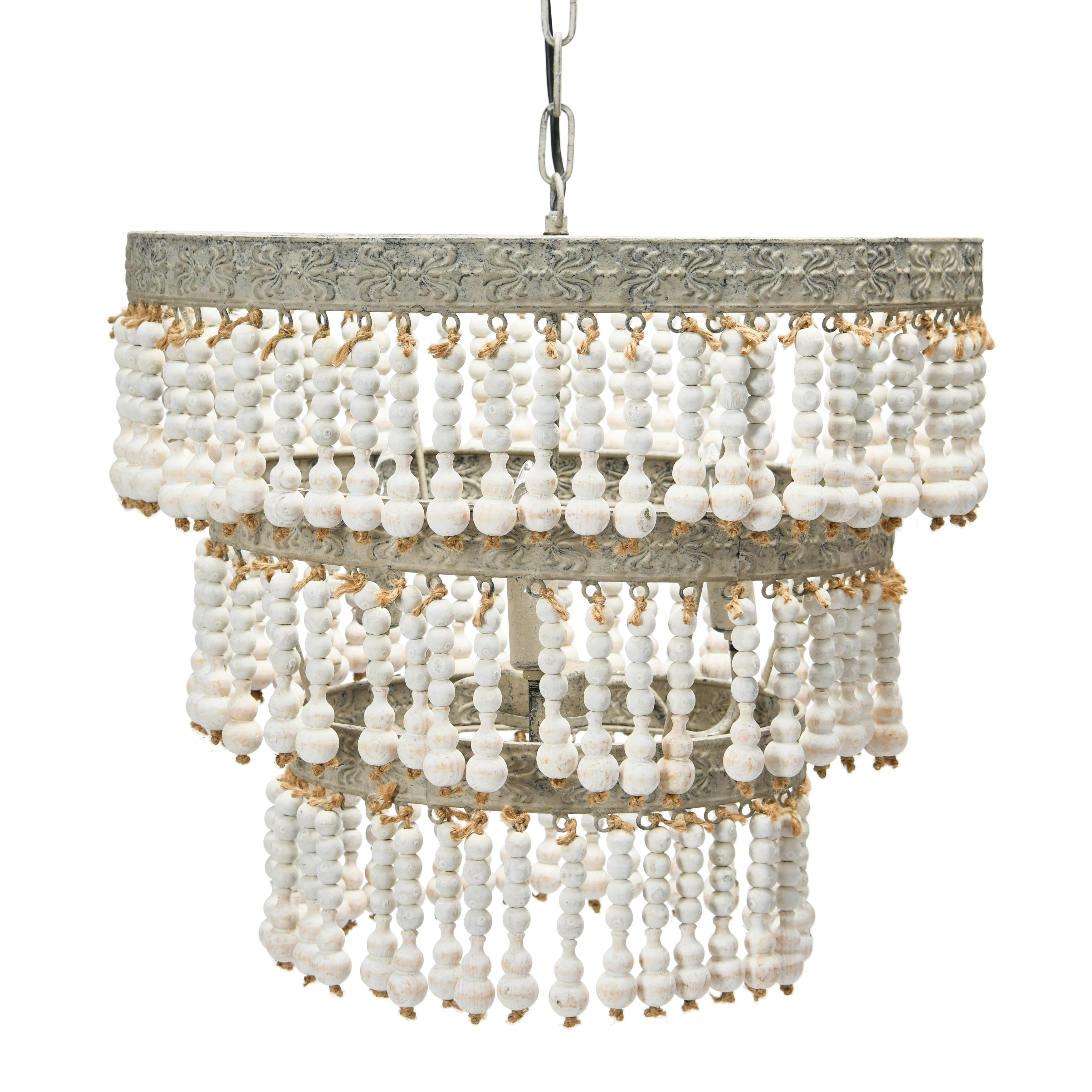 Beaded deals draped chandelier
