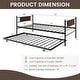 preview thumbnail 4 of 7, Twin Size 2-In-1 Daybed Frame with Pullout Trundle
