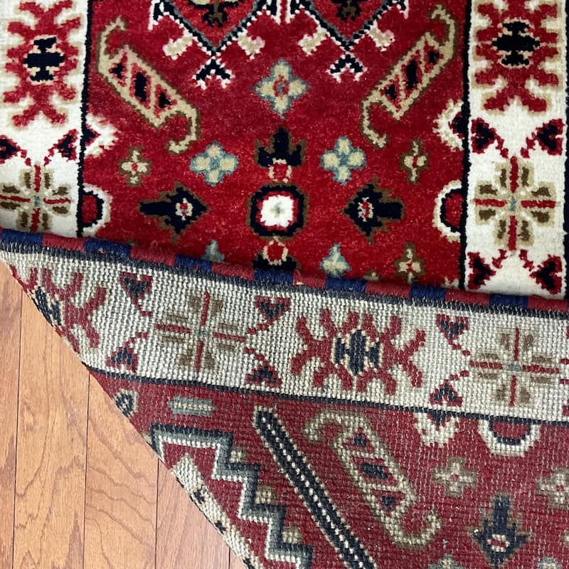 HERAT ORIENTAL Handmade Kazak Wool Rug - 2'1" x 4'2"