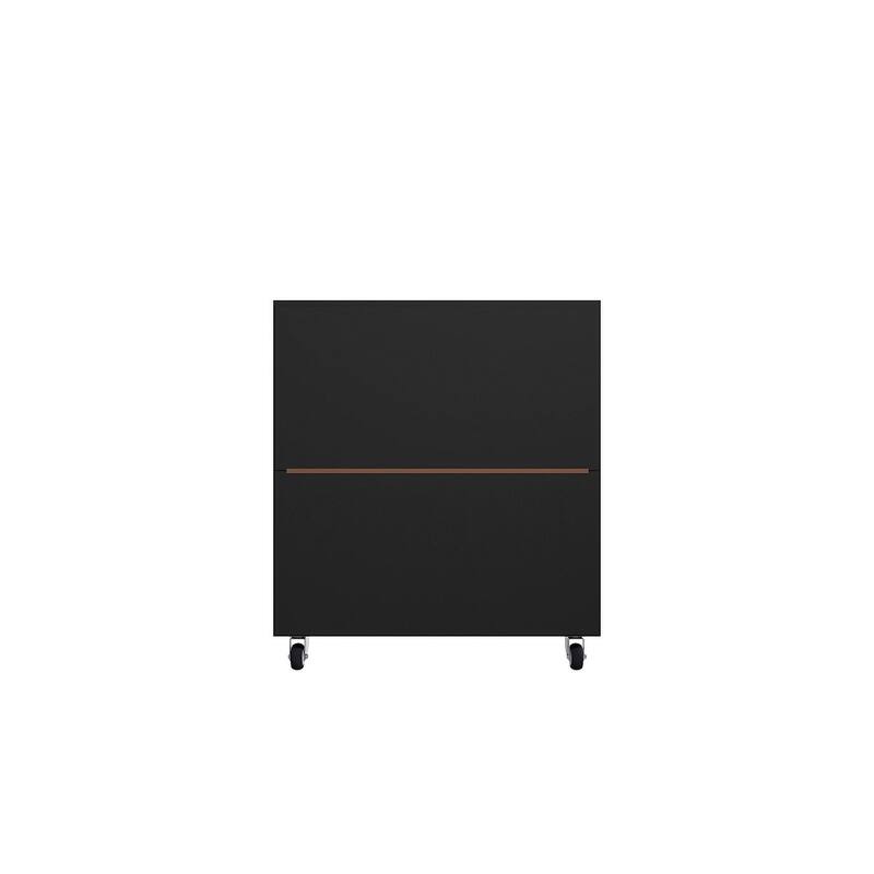 Manhattan Comfort Eiffel 28.35" Mobile Garage Storage Cabinet with 1 Drawer