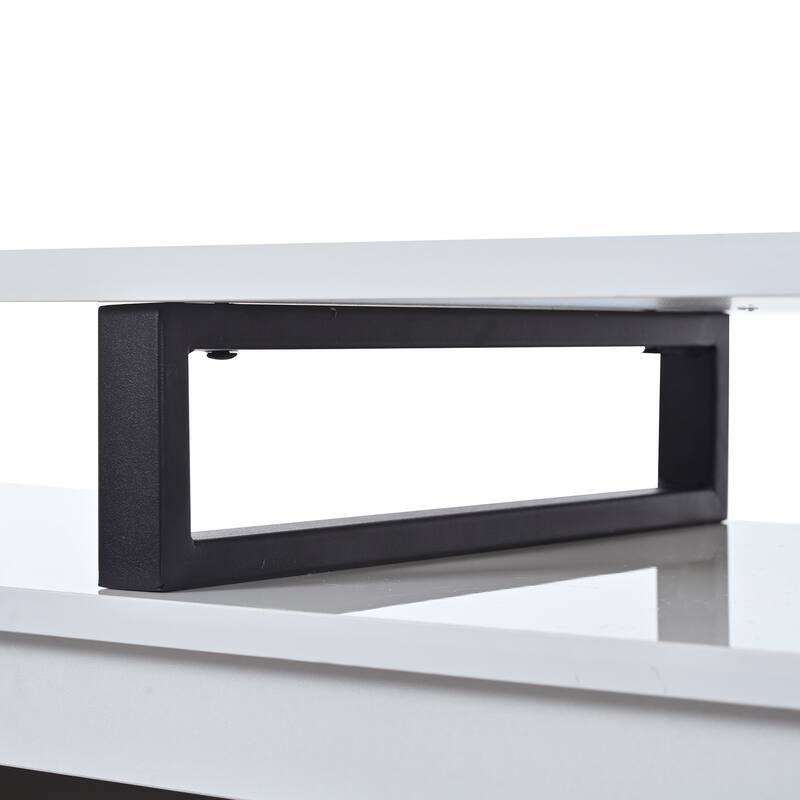 Rectangle Extendable TV Stand with 2 Drawers