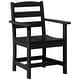 preview thumbnail 83 of 108, Shoreside Patio Dining Arm Chair Black