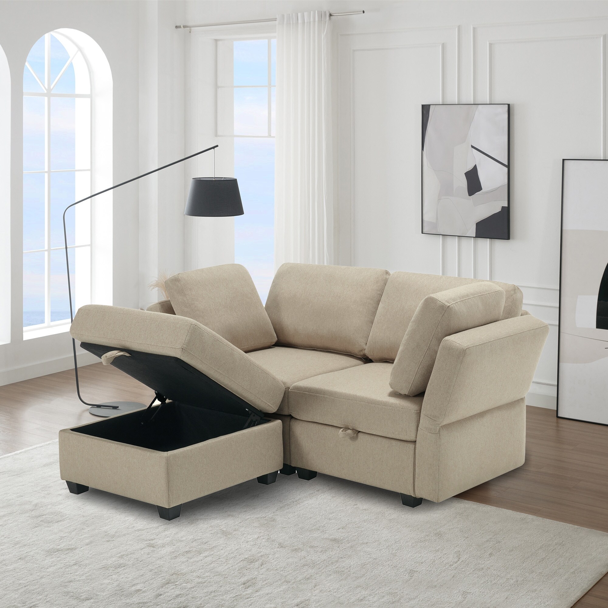 Recessed Arms Sofas - Bed Bath & Beyond