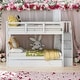 preview thumbnail 30 of 40, Modern Full Over Full Bunk Bed With Twin size Trundle,Storage and Guard Rail,Solid Construction